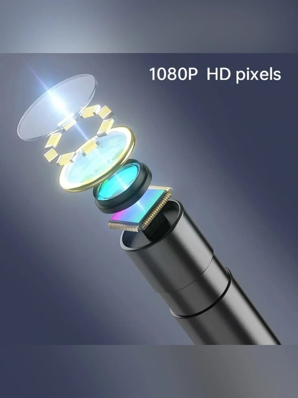 HD Industrial Endoscope LCD 4.3in 8mm Inspection Snake Camera High Quality